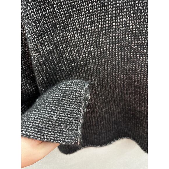 Bass Womens Sweater Size Medium Gray Shimmer Long Sleeve Crowl Neck - Picture 4 of 11